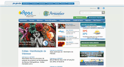 Desktop Screenshot of apac.pe.gov.br