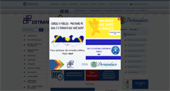 Desktop Screenshot of detran.pe.gov.br