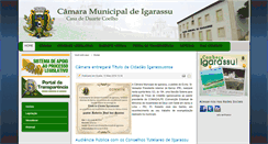 Desktop Screenshot of camaradeigarassu.pe.gov.br