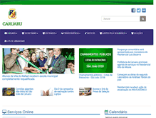 Tablet Screenshot of caruaru.pe.gov.br