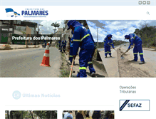 Tablet Screenshot of palmares.pe.gov.br