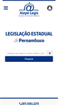 Mobile Screenshot of legis.alepe.pe.gov.br