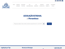 Tablet Screenshot of legis.alepe.pe.gov.br