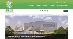 Desktop Screenshot of igarassu.pe.gov.br