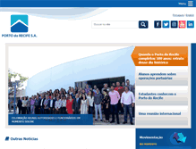 Tablet Screenshot of portodorecife.pe.gov.br